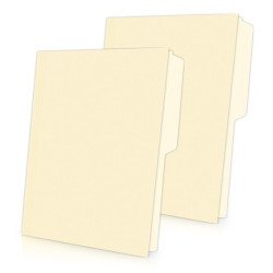 Folder manila tamaño carta. Color crema. Caja con 100 piezas.